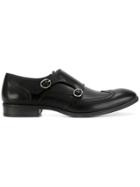 Pollini Formal Monk Shoes - Black