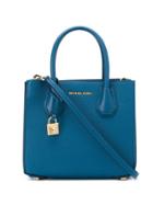 Michael Michael Kors Leather Tote Bag - Blue