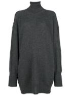 Maison Margiela Knitted Turtle Neck Dress - Grey