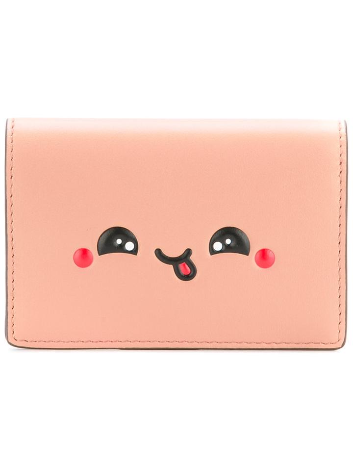 Anya Hindmarch Cartoon Face Purse, Women's, Pink/purple, Leather