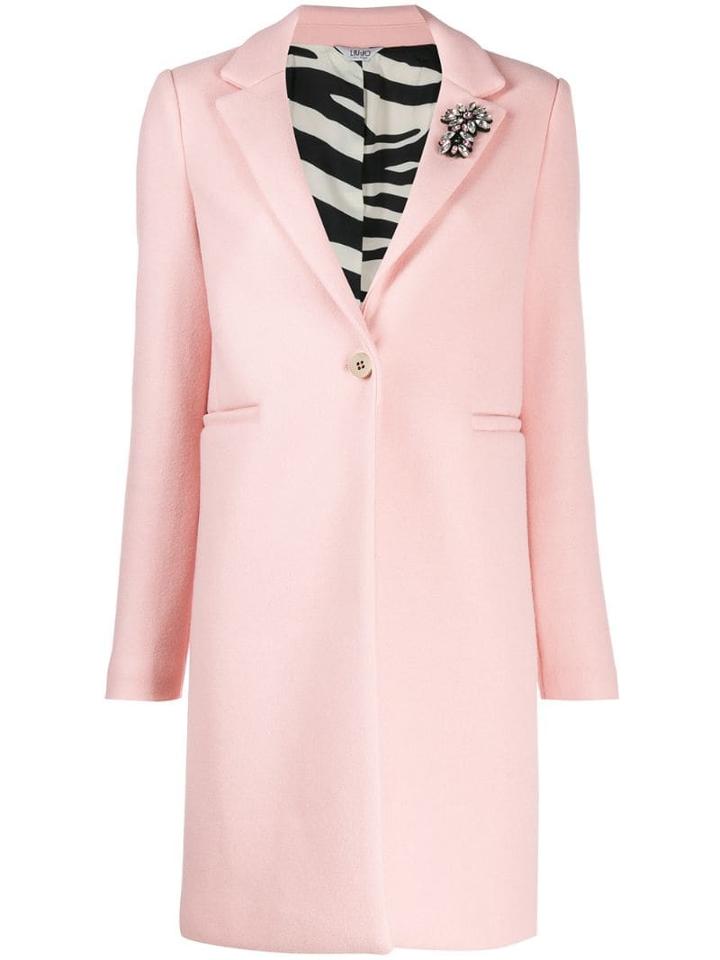 Liu Jo Single Breasted Coat - Pink
