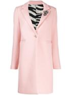 Liu Jo Single Breasted Coat - Pink