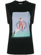 Tela Legs Print Vest - Black