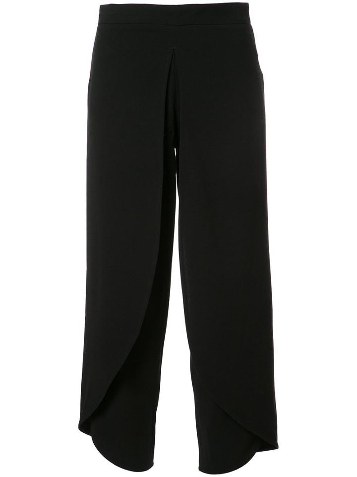 Rodebjer Cropped Trousers, Women's, Size: Medium, Black, Recycled Polyester/spandex/elastane/viscose