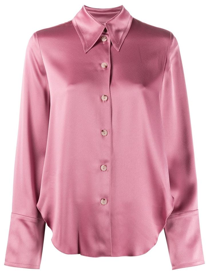 Nanushka Mandine Satin-crepe Blouse - Pink