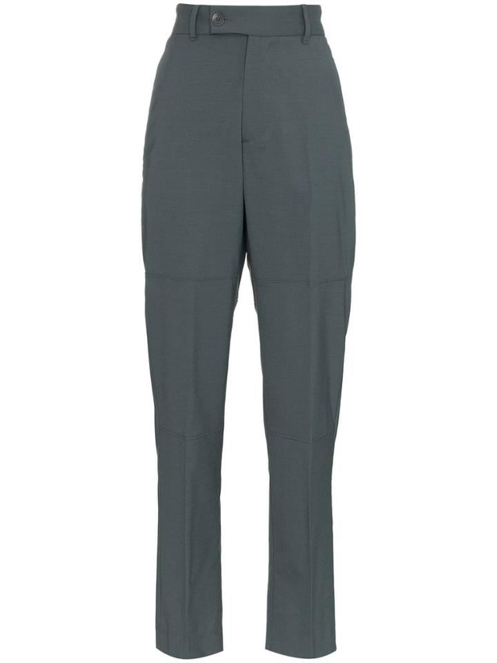 Martine Rose Tailored Slim Leg Wool Blend Trousers - Grey