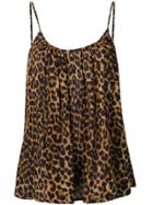 Mes Demoiselles Leopard-print Camisole - Brown