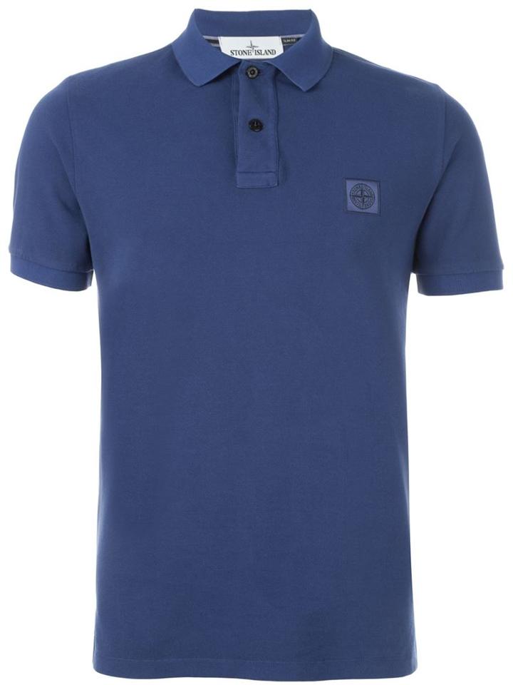 Stone Island Classic Polo Shirt, Men's, Size: Xxl, Blue, Cotton