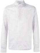 La Fileria For D'aniello - Long Sleeve Polo Shirt - Men - Cotton - 54, White, Cotton