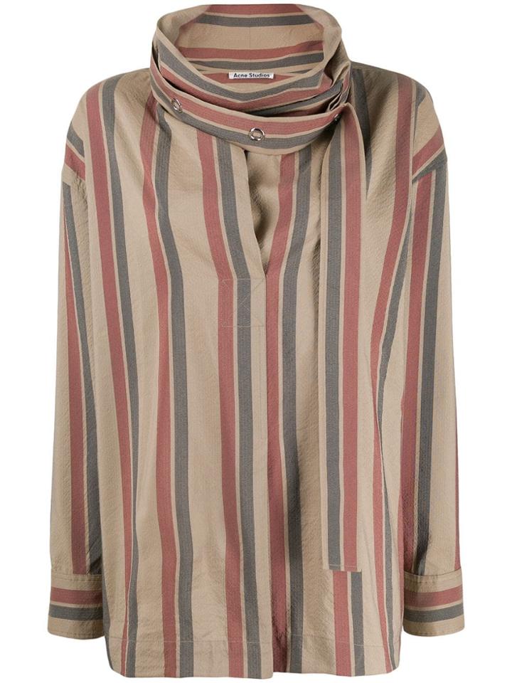Acne Studios Cowl Neck Shirt - Neutrals
