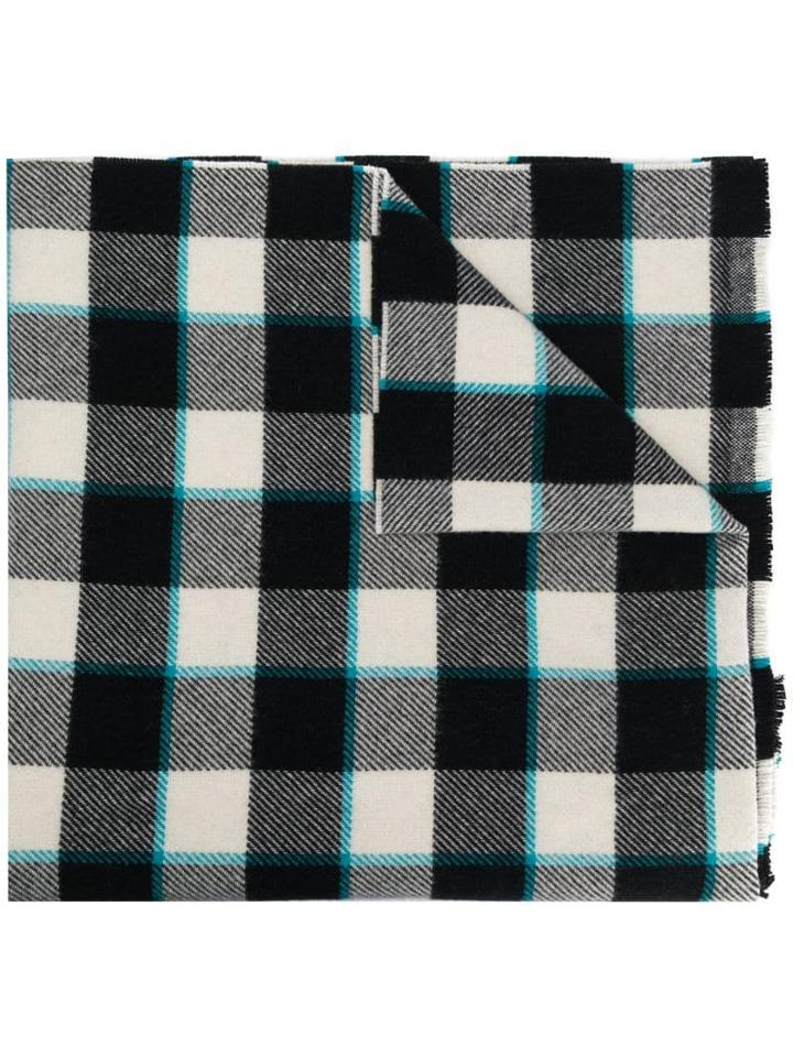Acne Studios Cassiar Check Scarf - J83-black/white