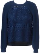 Philosophy Di Lorenzo Serafini Crochet Knit Jumper