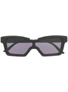 Kuboraum Rectangular Sunglasses - Black