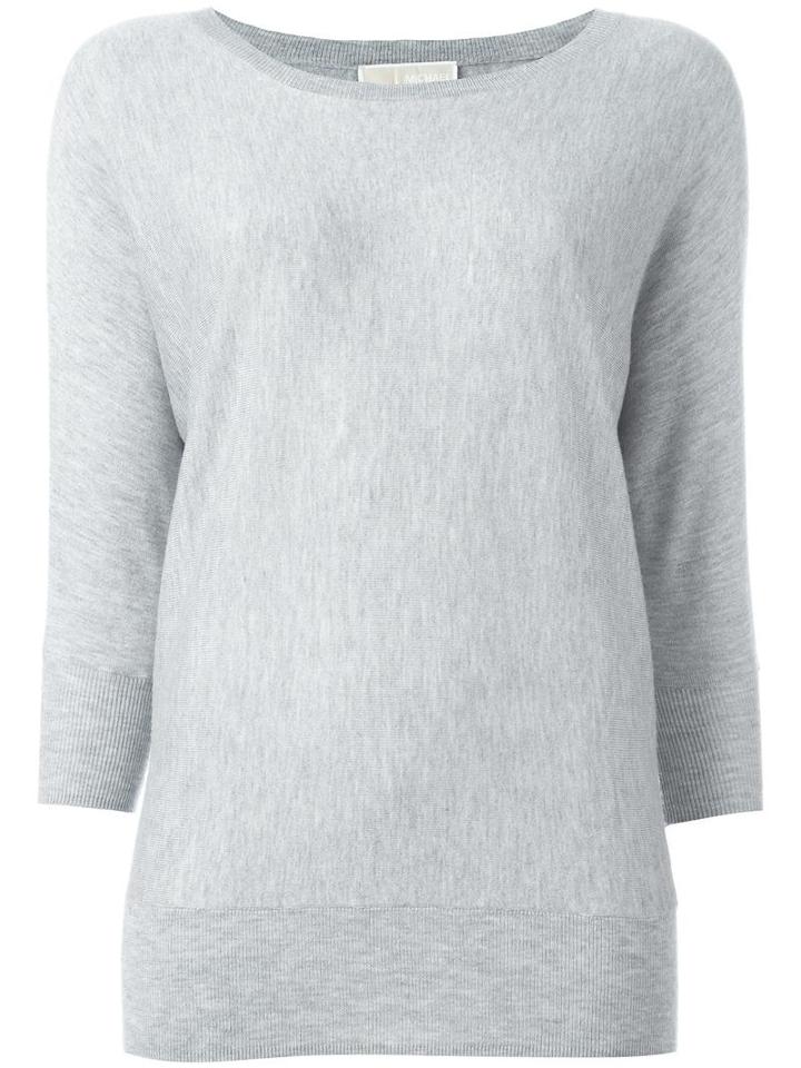 Michael Michael Kors Classic Sweater, Women's, Size: Large, Grey, Viscose/nylon/polyester/cashmere