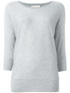 Michael Michael Kors Classic Sweater, Women's, Size: Large, Grey, Viscose/nylon/polyester/cashmere