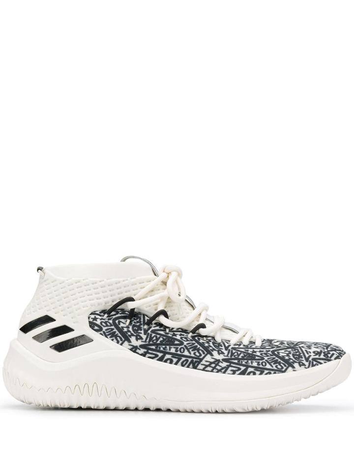 Adidas Dame 4 Stats Sneakers - White