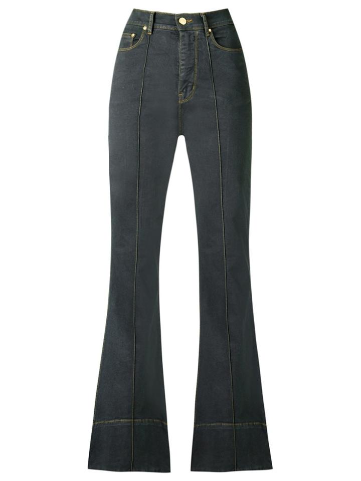Amapô High Waist Flared Jeans - Grey