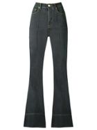 Amapô High Waist Flared Jeans - Grey