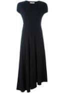 Marni Asymmetric Maxi Dress, Women's, Size: 44, Black, Acetate/silk/viscose/spandex/elastane