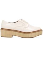 Emporio Armani Block Heel Lace-up Shoes - Nude & Neutrals