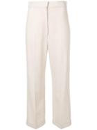 Jacquemus High-waist Pleated Trousers - Neutrals