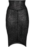 Alexandre Vauthier Lace Fitted Mini Skirt - Black