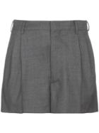 Miu Miu Tailored Mohair Shorts - Grey
