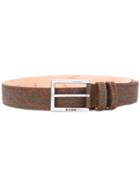 Etro - Paisley Print Belt - Men - Leather - 90, Leather