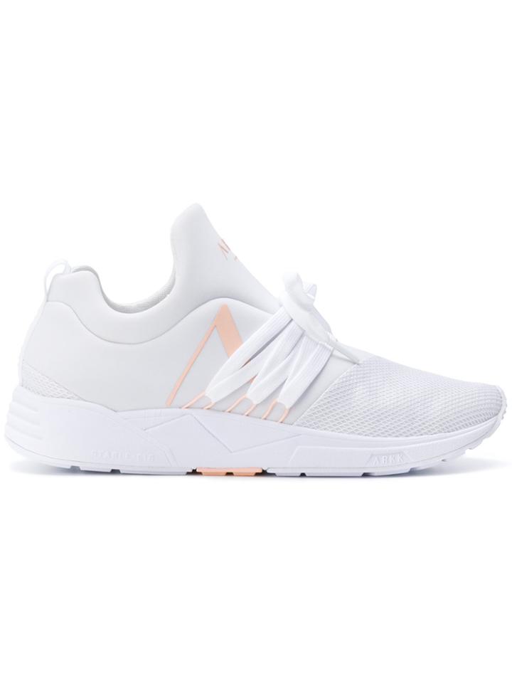 Arkk Textured Knit Sneakers - White