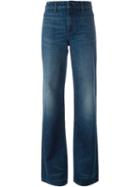 Helmut Lang Bootcut Pocketless Jeans, Women's, Size: 24, Blue, Cotton