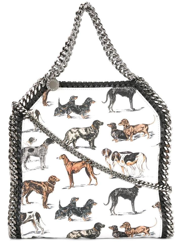 Stella Mccartney Mini Falabella Dog Tote, Women's, White, Polyester