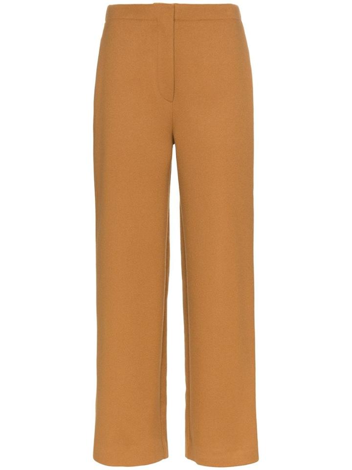 Roksanda Petra Wool Blend Trousers - Brown