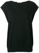 Stefano Mortari Cap Sleeve Top - Black