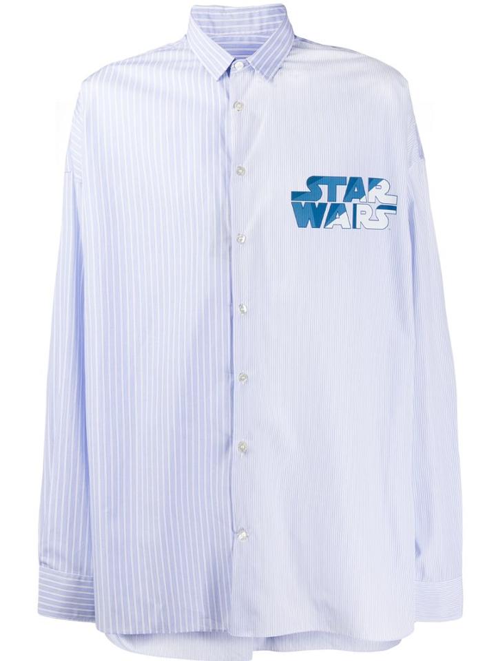 Etro Contrasting Star Wars Shirt - Blue
