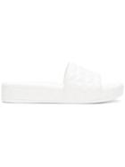Ash Splash Slider Sandals - White