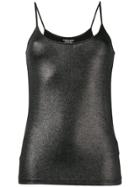 Majestic Filatures Glitter-finish Vest Top - Black