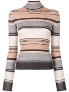 Acne Studios Striped Turtleneck Sweater - Grey