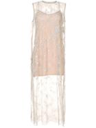 Mame Lace Layer Dress - Brown