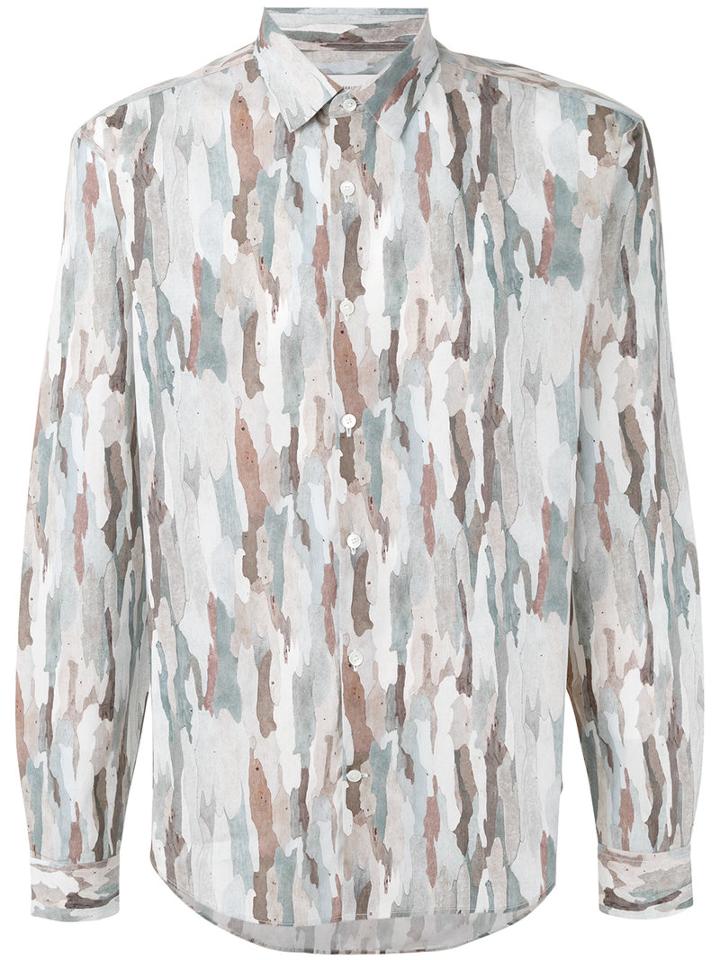 Cerruti 1881 - Camouflage Shirt - Men - Cotton - 43, Nude/neutrals, Cotton