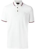 Emporio Armani Embroidered Logo Polo Shirt, Men's, Size: Xl, White, Cotton