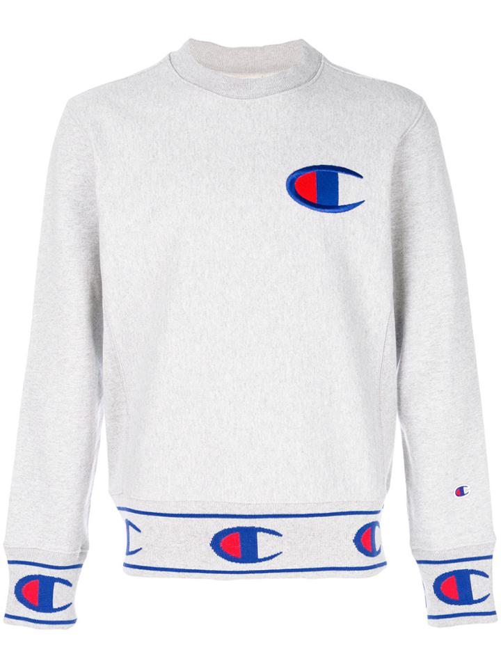 Champion Logo Sweatshirt - Grey
