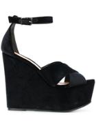 Schutz Platform Sandals - Black