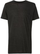 321 Chest Pocket T-shirt, Men's, Size: Medium, Black, Cotton