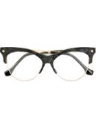 Balenciaga Eyewear Marble Effect Glasses, Grey, Acetate/metal (other)