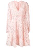 Giamba Floral Lace Dress - Pink