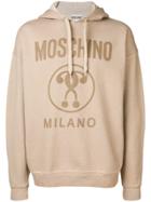 Moschino Double Question Mark Hoodie - Brown