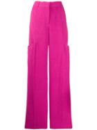 Jacquemus Wide Leg Straight Trousers - Pink