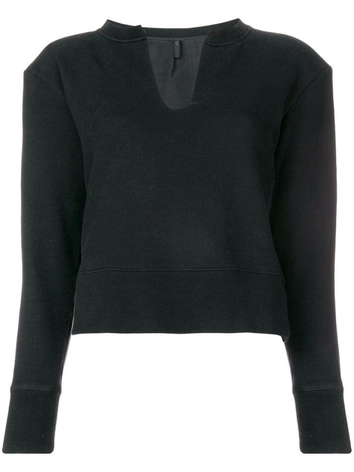 Unravel Project Cropped Jumper - Black