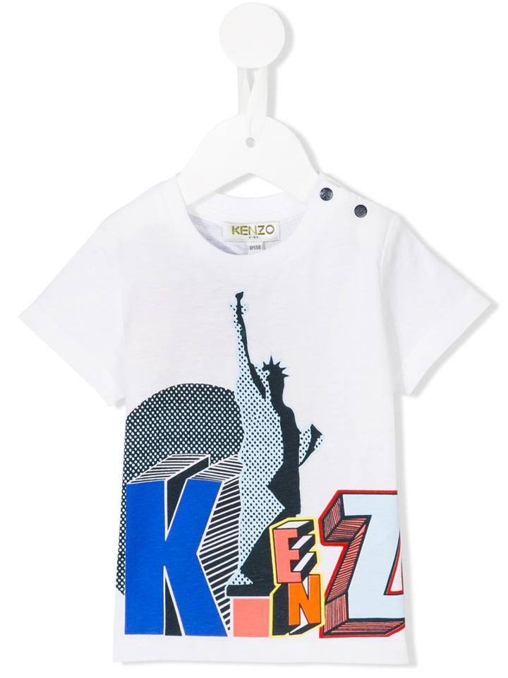 Kenzo Kids - Logo Print T-shirt - Kids - Cotton - 12 Mth, White