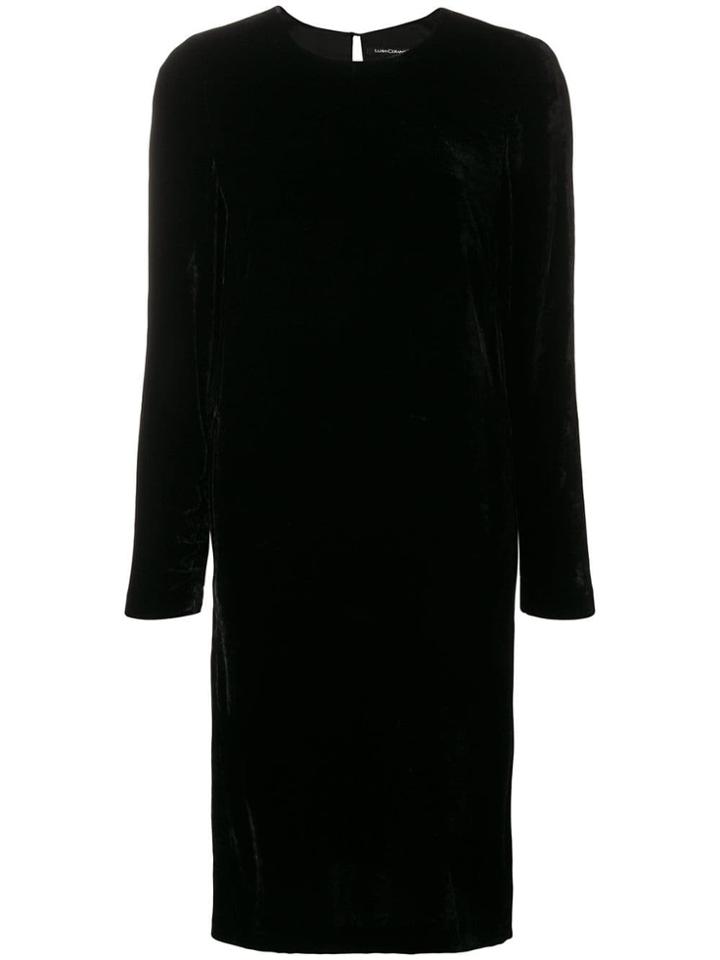 Luisa Cerano Midi Shift Dress - Black